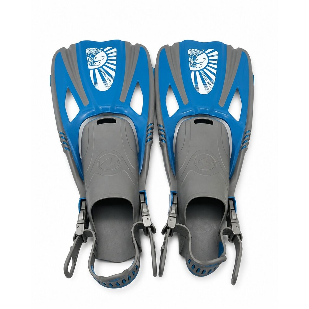 US DIVERS Snorkeling Fins Size S/M Mens 4-8.5 Blue